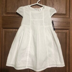 Oshkosh white eyelet cap sleeve dress